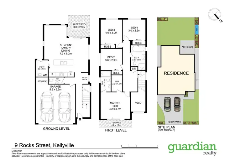 Floorplan of Homely house listing, 9 Rocks Street, Kellyville NSW 2155
