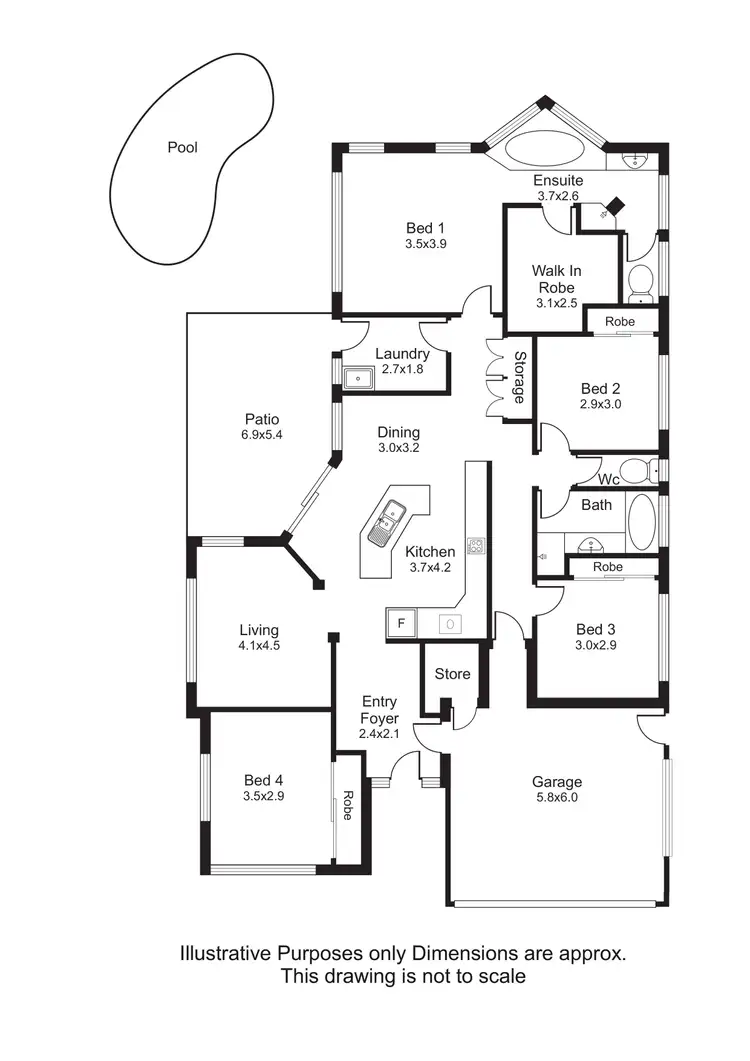 Floorplan of Homely house listing, 5 Platypus Close, Mount Sheridan QLD 4868