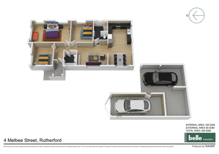 Floorplan of Homely house listing, 4 Melbee Street, Rutherford NSW 2320