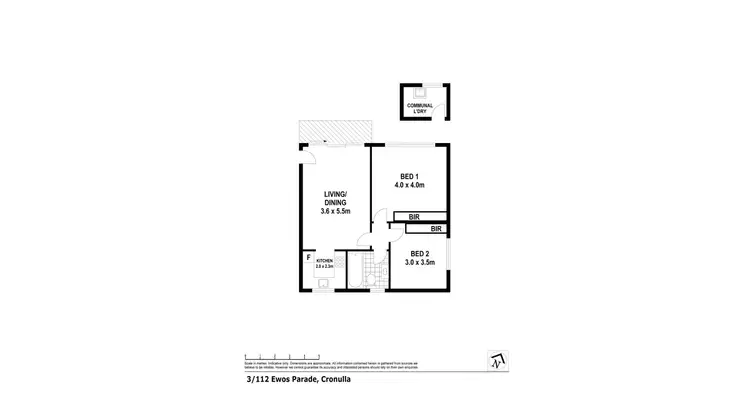 Floorplan of Homely apartment listing, 3/112 Ewos Parade, Cronulla NSW 2230