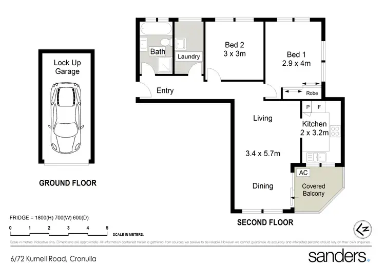 Floorplan of Homely apartment listing, 6/72 Kurnell Road, Cronulla NSW 2230