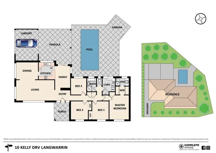 Floorplan of Homely house listing, 10 Kelly Drive, Langwarrin VIC 3910