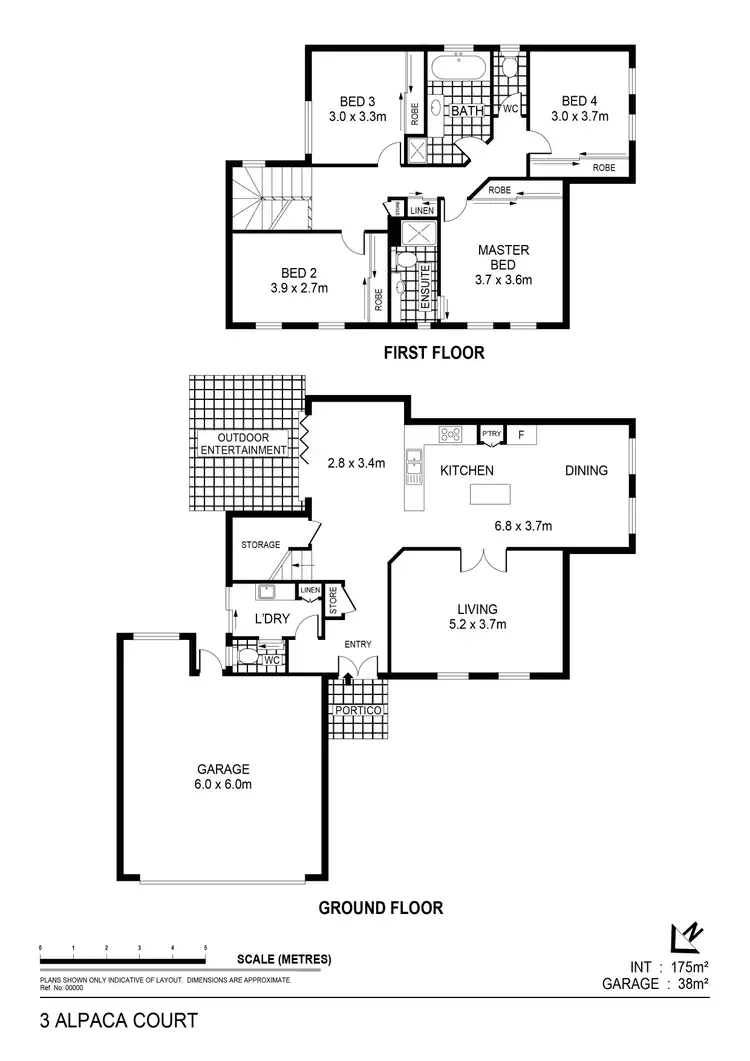 Floorplan of Homely house listing, 3 Alpaca Court, Kangaroo Flat VIC 3555