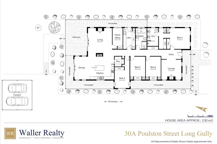 Floorplan of Homely house listing, 30A Poulston Street, Long Gully VIC 3550