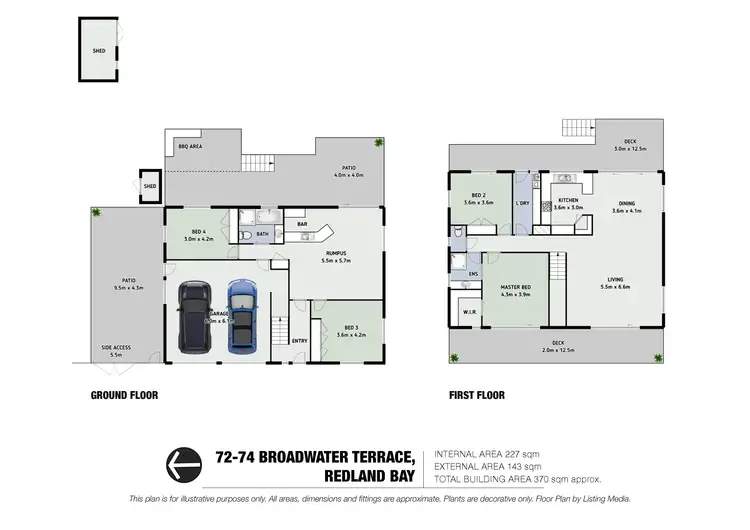 Floorplan of Homely house listing, 72-74 Broadwater Terrace, Redland Bay QLD 4165