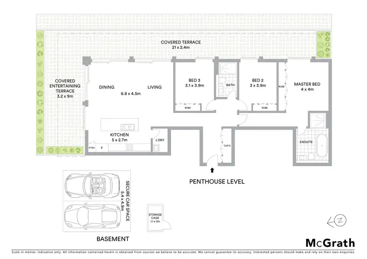 Floorplan of Homely apartment listing, 702/166 Barker Street, Randwick NSW 2031