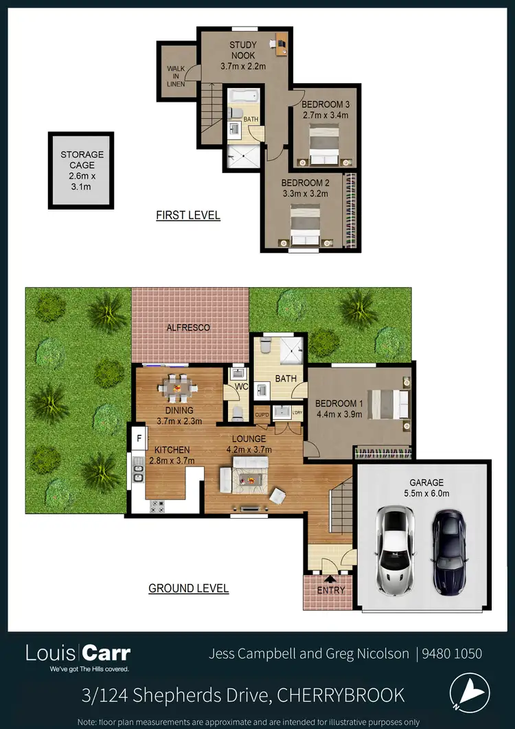 Floorplan of Homely townhouse listing, 3/124 Shepherds Drive, Cherrybrook NSW 2126