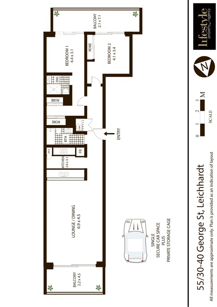Floorplan of Homely apartment listing, 30-40 George Street, Leichhardt NSW 2040