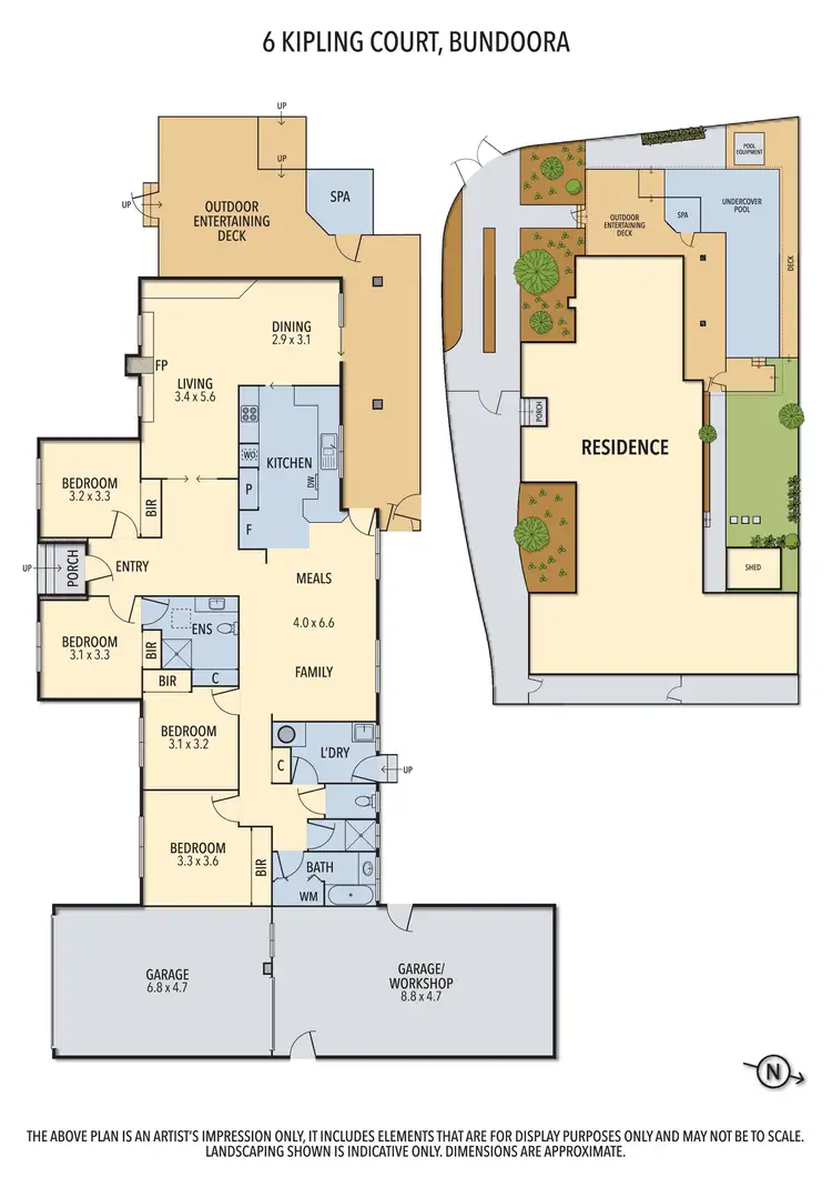 Floorplan of Homely house listing, 6 Kipling Court, Bundoora VIC 3083