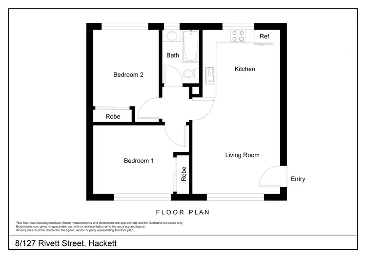 Floorplan of Homely apartment listing, 8/127 Rivett Street, Hackett ACT 2602