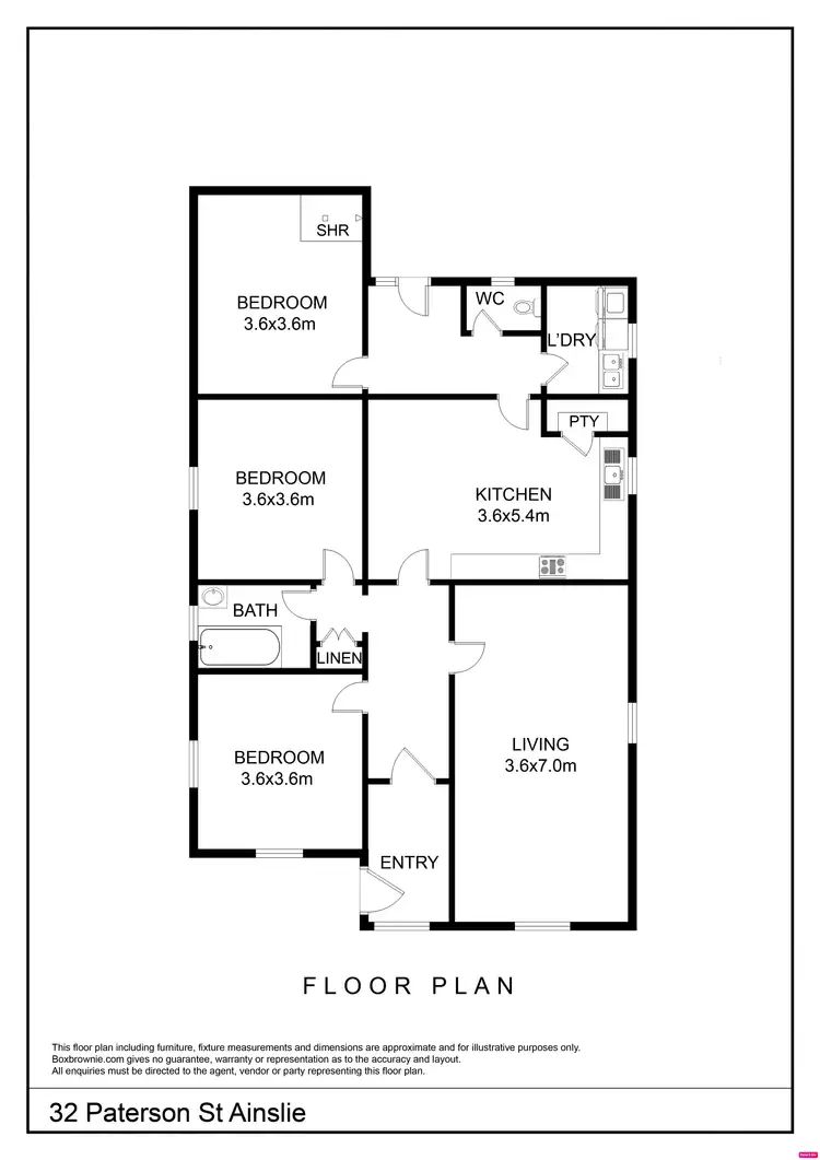 Floorplan of Homely house listing, 32 Paterson Street, Ainslie ACT 2602