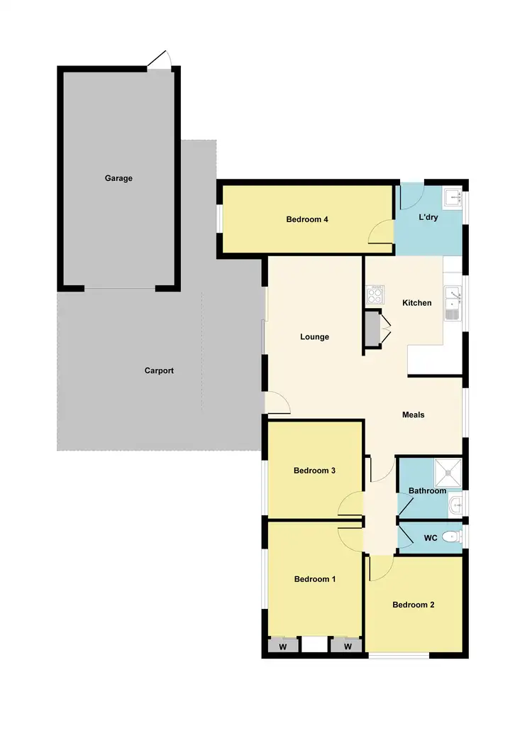 Floorplan of Homely house listing, 150 Gillies Street, Maryborough VIC 3465