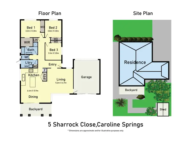 Floorplan of Homely house listing, 5 Sharrock Close, Caroline Springs VIC 3023