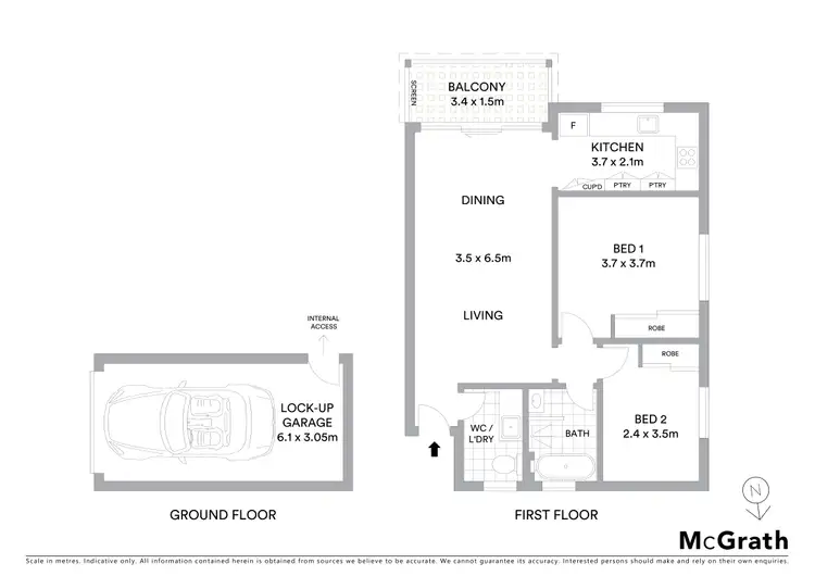 Floorplan of Homely apartment listing, 3/16 Marlo Road, Cronulla NSW 2230