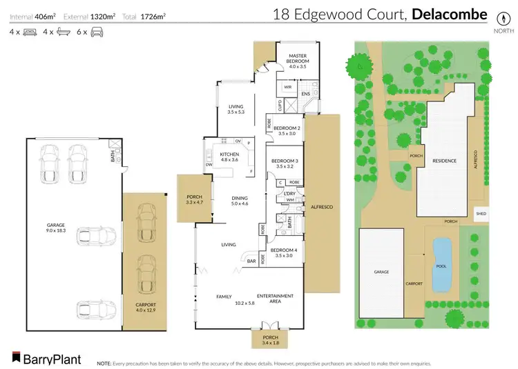 Floorplan of Homely house listing, 18 Edgewood Court, Delacombe VIC 3356