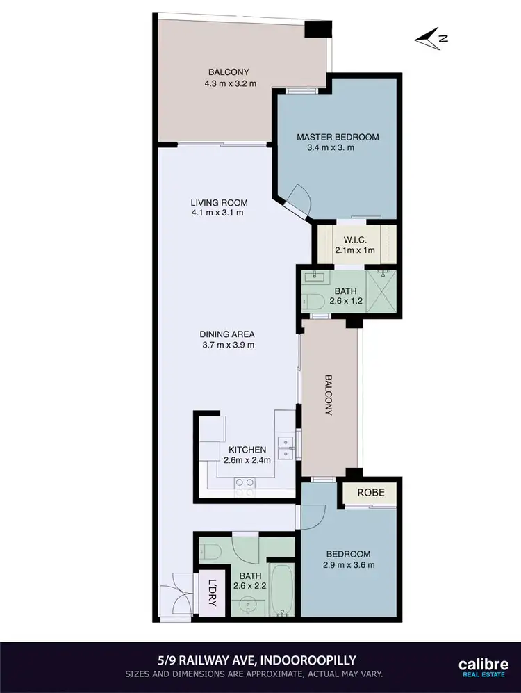 Floorplan of Homely unit listing, 5/9 Railway Avenue, Indooroopilly QLD 4068