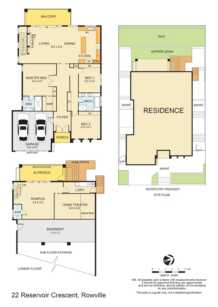 Floorplan of Homely house listing, 22 Reservoir Crescent, Rowville VIC 3178