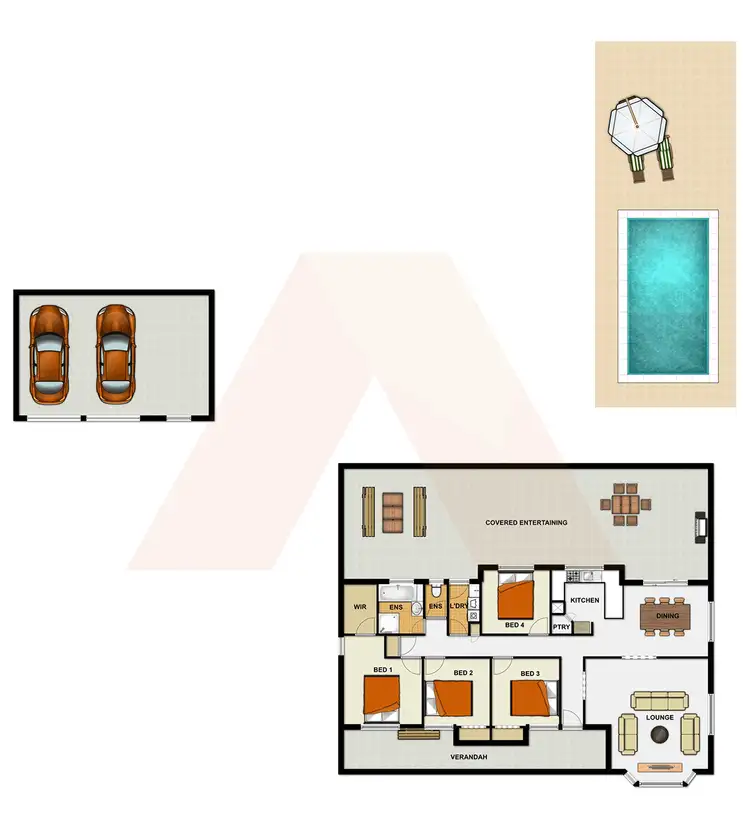 Floorplan of Homely house listing, 8-12 Derek Court, South Maclean QLD 4280