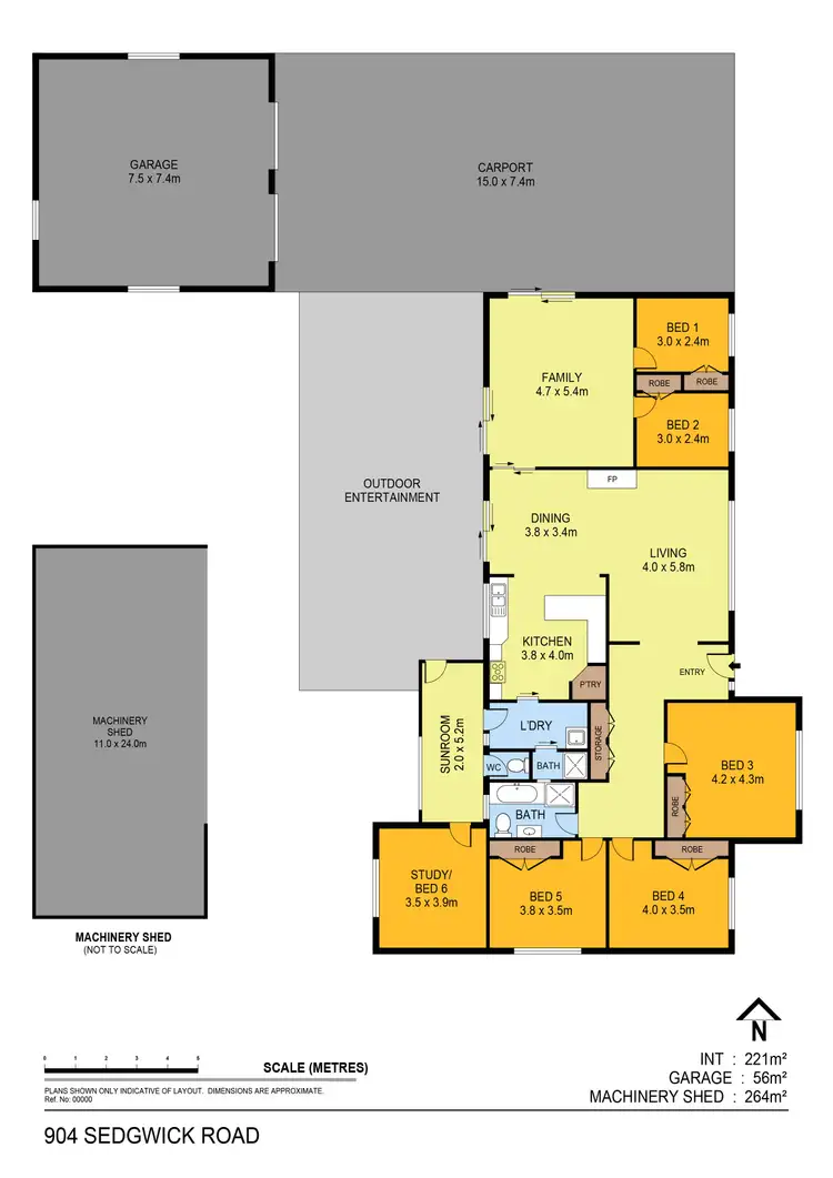 Floorplan of Homely house listing, 904 Sedgwick Road, Sedgwick VIC 3551