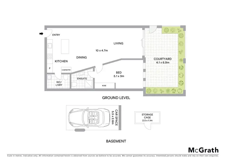 Floorplan of Homely apartment listing, 1/18 Macleay Street, Turner ACT 2612