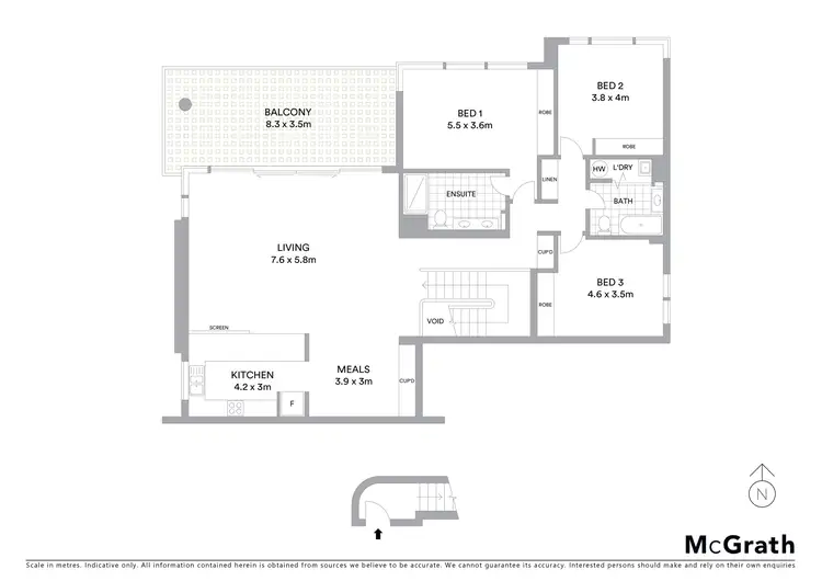 Floorplan of Homely apartment listing, 13/45 Blackall Street, Barton ACT 2600