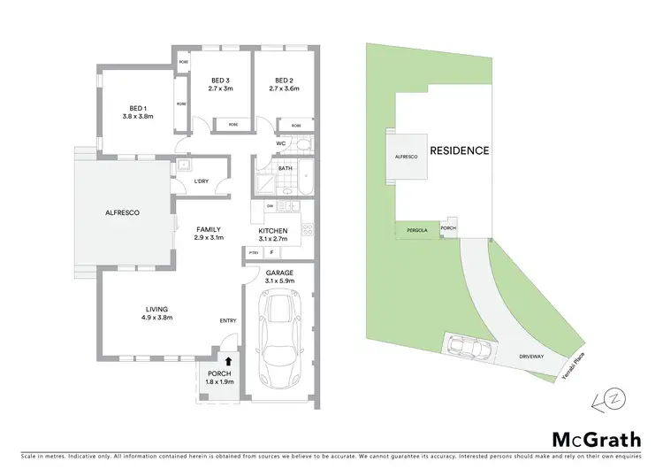 Floorplan of Homely house listing, 5 Yerrabi Place, Ngunnawal ACT 2913