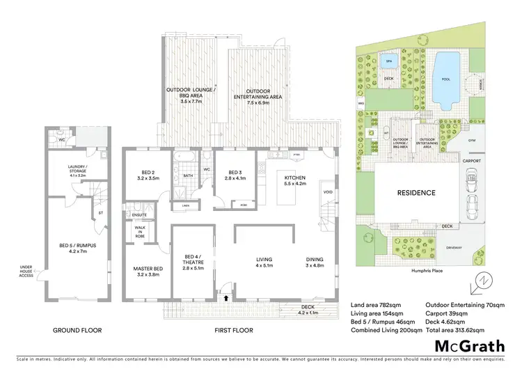 Floorplan of Homely house listing, 3 Humphris Place, Gowrie ACT 2904
