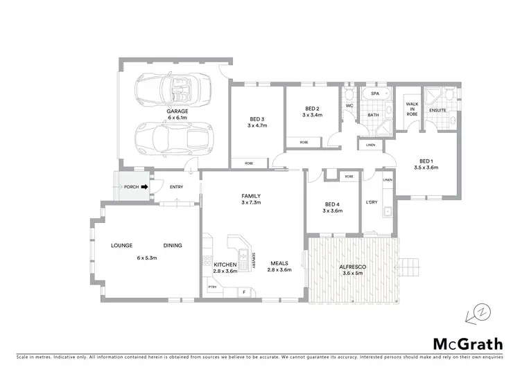 Floorplan of Homely house listing, 4 Jaru Place, Ngunnawal ACT 2913