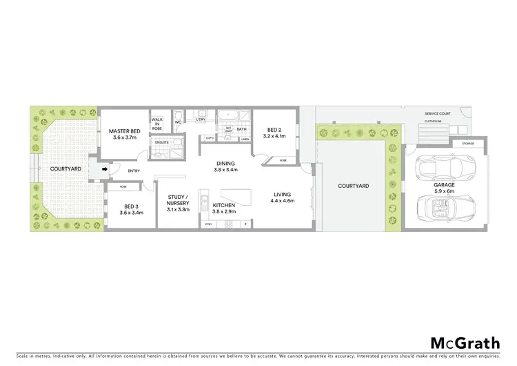 Floorplan of Homely townhouse listing, 15 Sarre Street, Gungahlin ACT 2912