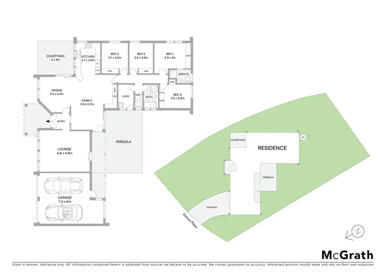 Floorplan of Homely house listing, 12 Dennys Place, Macarthur ACT 2904