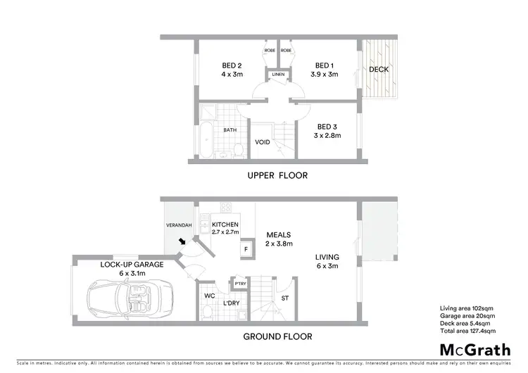 Floorplan of Homely townhouse listing, 106/36 Paul Coe Crescent, Ngunnawal ACT 2913