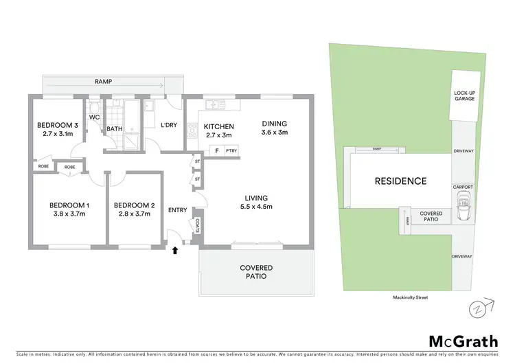 Floorplan of Homely house listing, 21 Mackinolty Street, Scullin ACT 2614