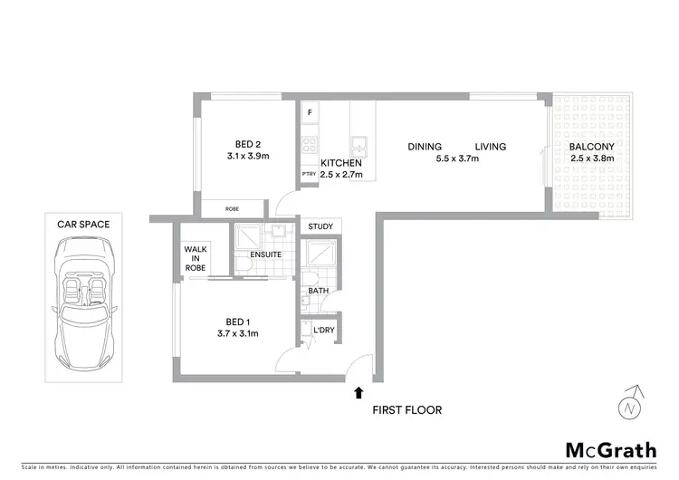 Floorplan of Homely apartment listing, 24/297 Flemington Road, Franklin ACT 2913