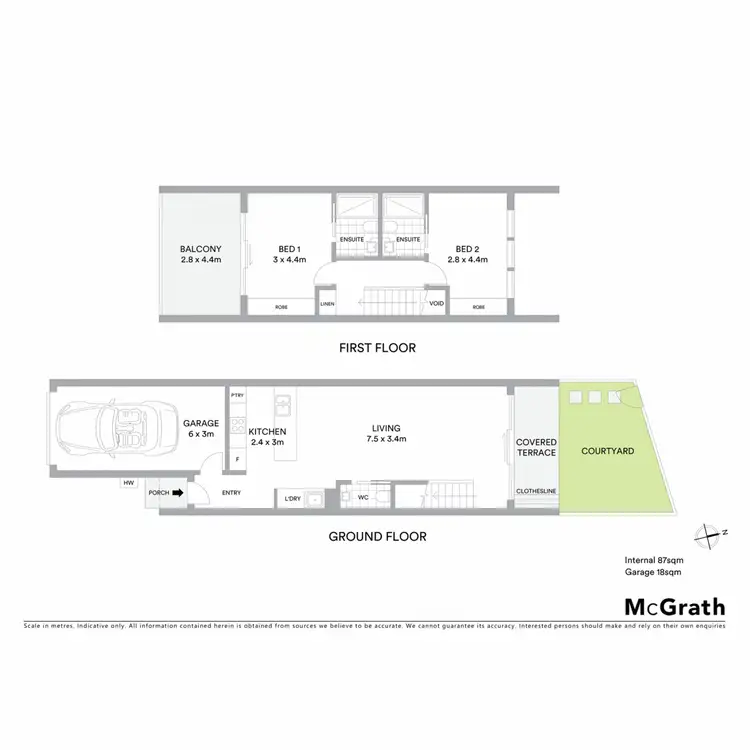 Floorplan of Homely townhouse listing, 46/88 Narrambla Terrace, Lawson ACT 2617