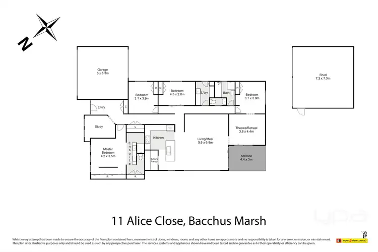Floorplan of Homely house listing, 11 Alice Close, Bacchus Marsh VIC 3340