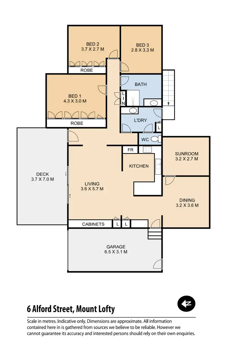 Floorplan of Homely house listing, 6 Alford Street, Mount Lofty QLD 4350