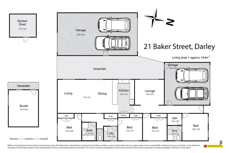 Floorplan of Homely house listing, 21 Baker Street, Darley VIC 3340