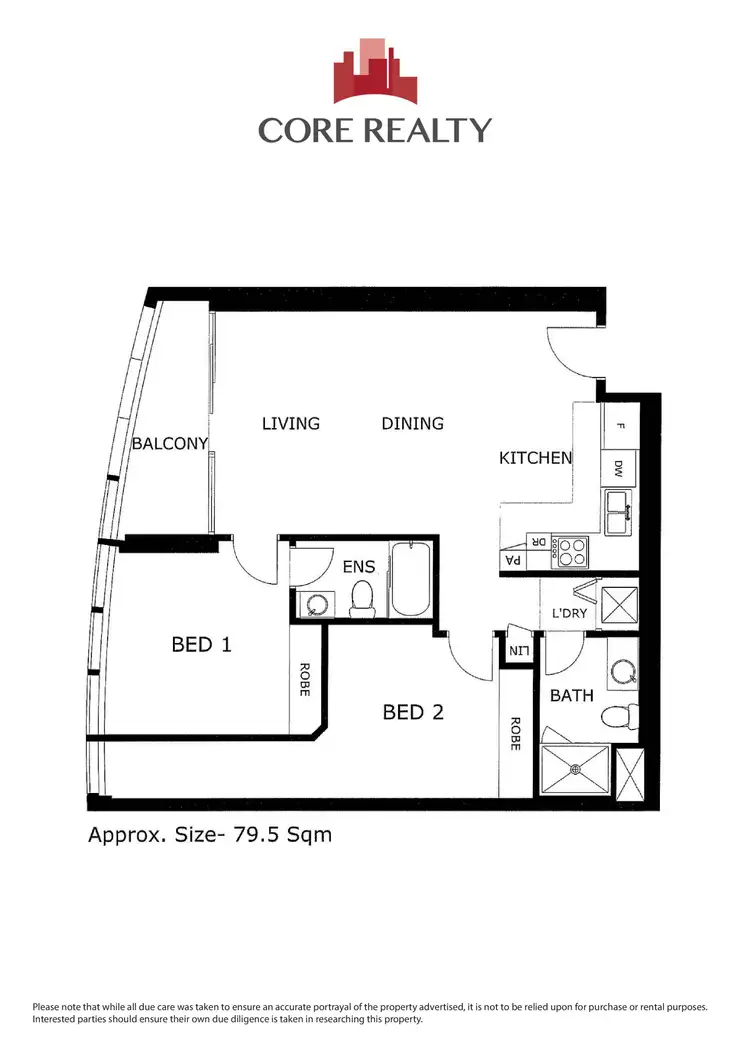 Floorplan of Homely apartment listing, 1703/9 Power Street, Southbank VIC 3006