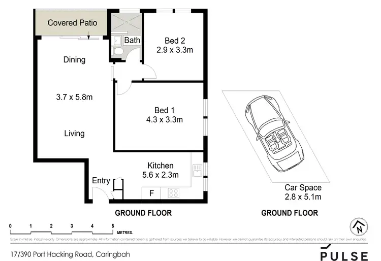 Floorplan of Homely apartment listing, 17/390 Port Hacking Road, Caringbah NSW 2229
