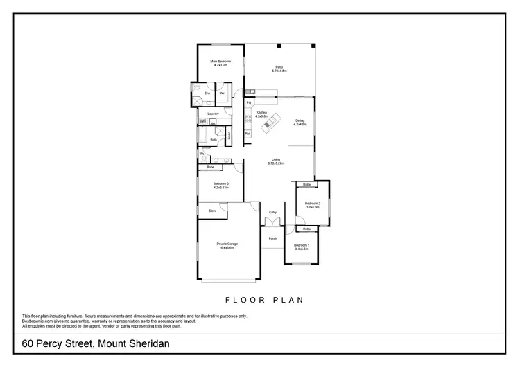 Floorplan of Homely house listing, 60 Percy Street, Mount Sheridan QLD 4868