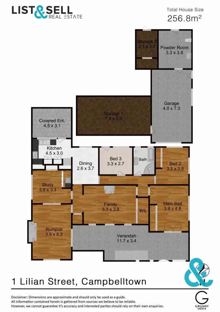 Floorplan of Homely house listing, 1 Lilian Street, Campbelltown NSW 2560