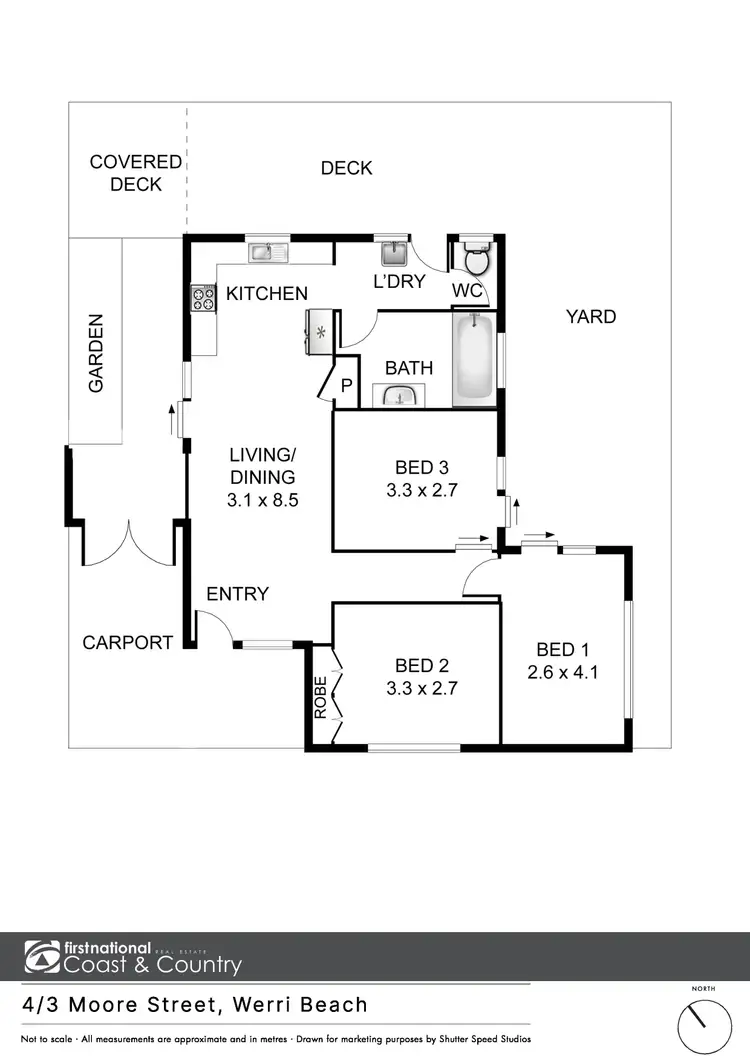 Floorplan of Homely villa listing, 4/3 Moore Street, Werri Beach NSW 2534