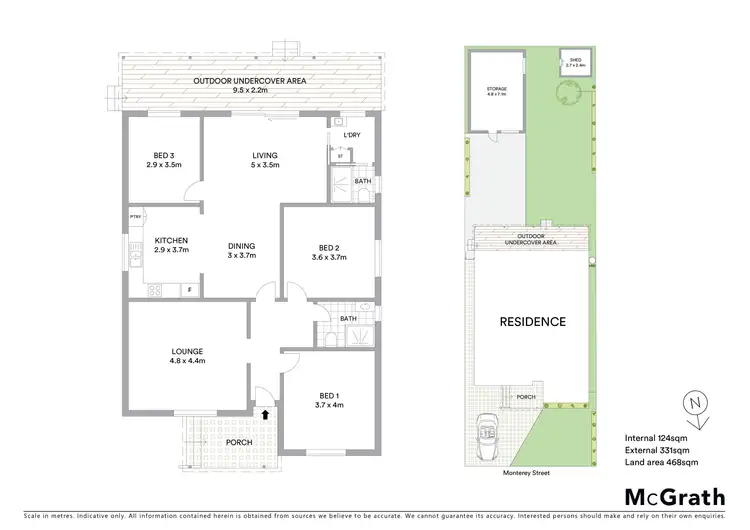 Floorplan of Homely house listing, 66 Monterey Street, Monterey NSW 2217