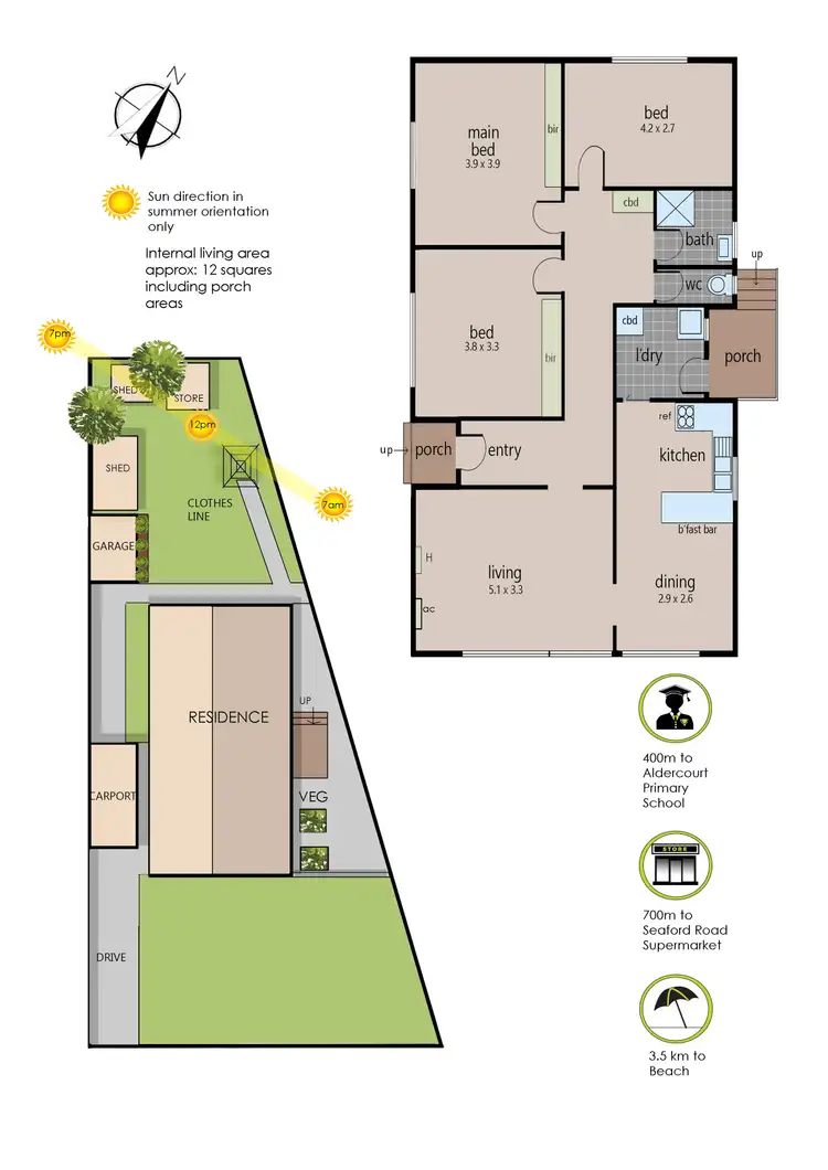 Floorplan of Homely house listing, 17 Aurea Court, Frankston North VIC 3200