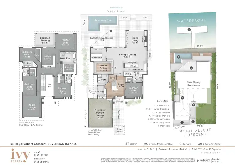 Floorplan of Homely house listing, 56 Royal Albert Crescent, Sovereign Islands QLD 4216