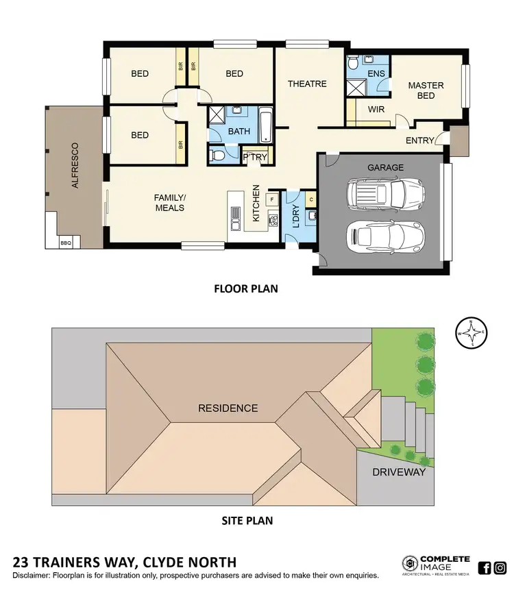 Floorplan of Homely house listing, 23 Trainers Way, Clyde North VIC 3978