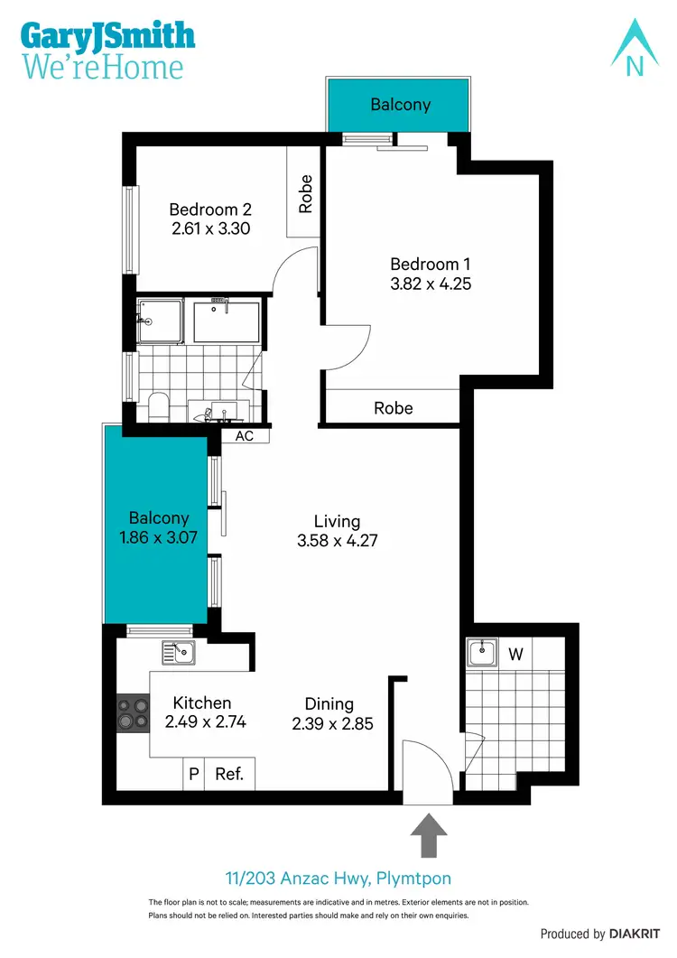 Floorplan of Homely unit listing, 11/203 Anzac Highway, Plympton SA 5038