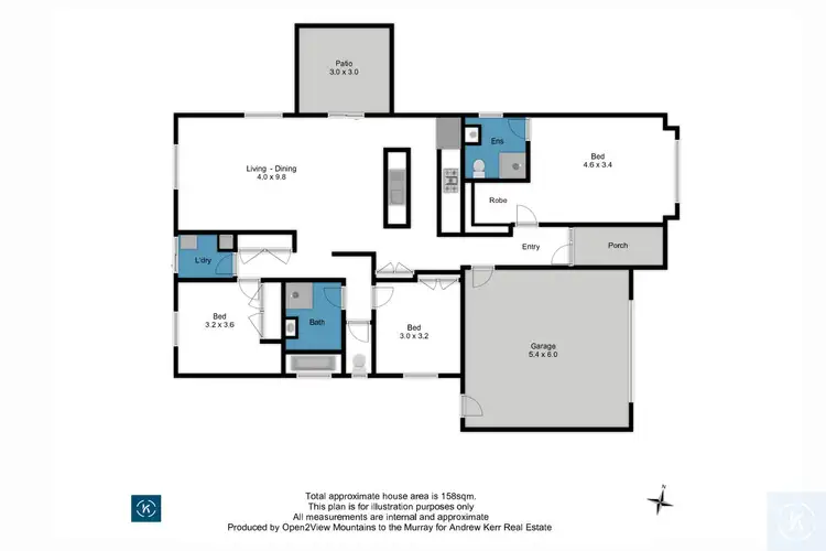 Floorplan of Homely house listing, 1 Rivertown Grove, Cobram VIC 3644