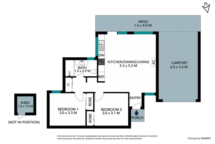 Floorplan of Homely unit listing, 2/10 Hermione Terrace, Epping VIC 3076