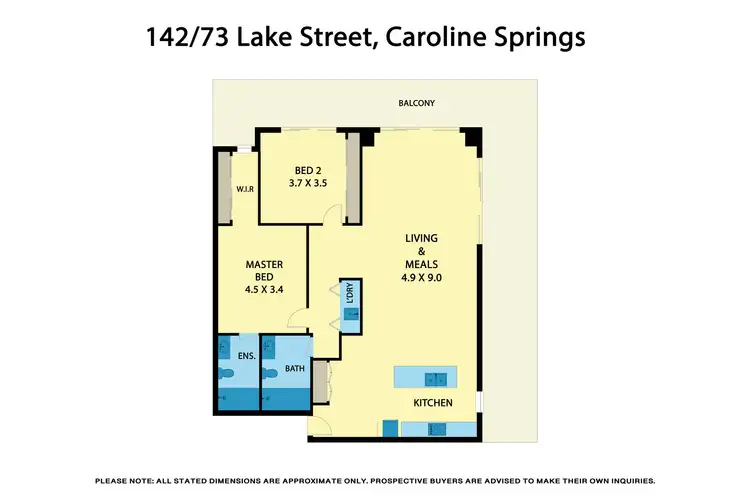 Floorplan of Homely unit listing, 142/73 Lake Street, Caroline Springs VIC 3023
